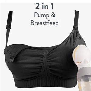 BRAVADO! DESIGNS 2-in-1 Seamless Hands Free Pumping Bra & Nursing Bra - Size M